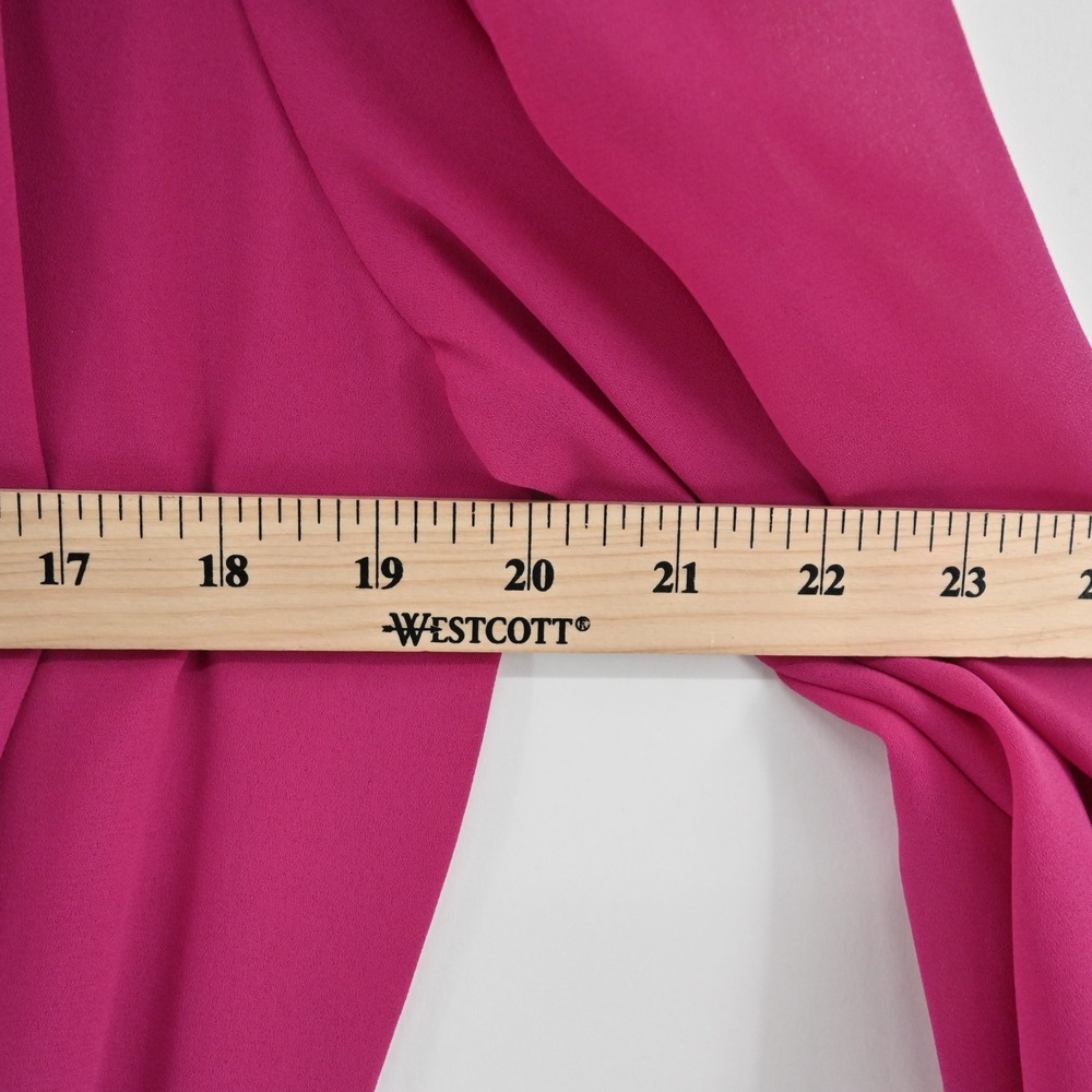 Vintage‎ 70s 80s Blouson Evening Midi Dress Sz 10 Pink Beaded Sequin Puff Sleeve - Picture 4 of 13